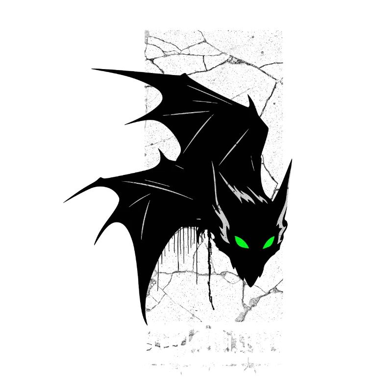 Nightmare Bat – Gothic Horror Vampire Creature Art