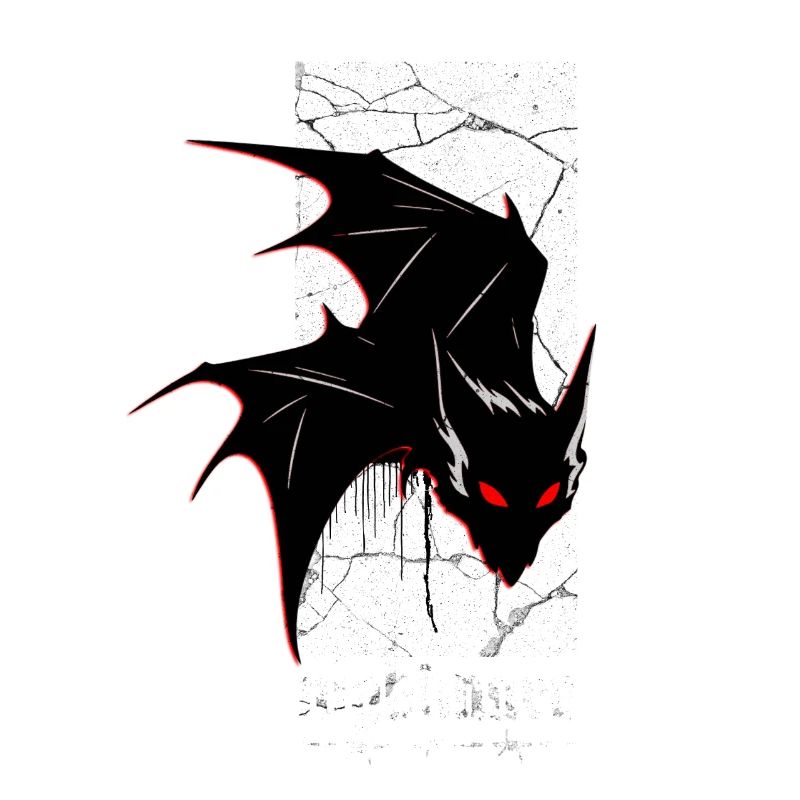 Nightmare Bat – Gothic Horror Vampire Creature Art