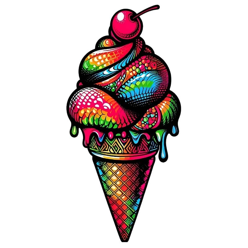 Cornet de crème glacée Popsicle