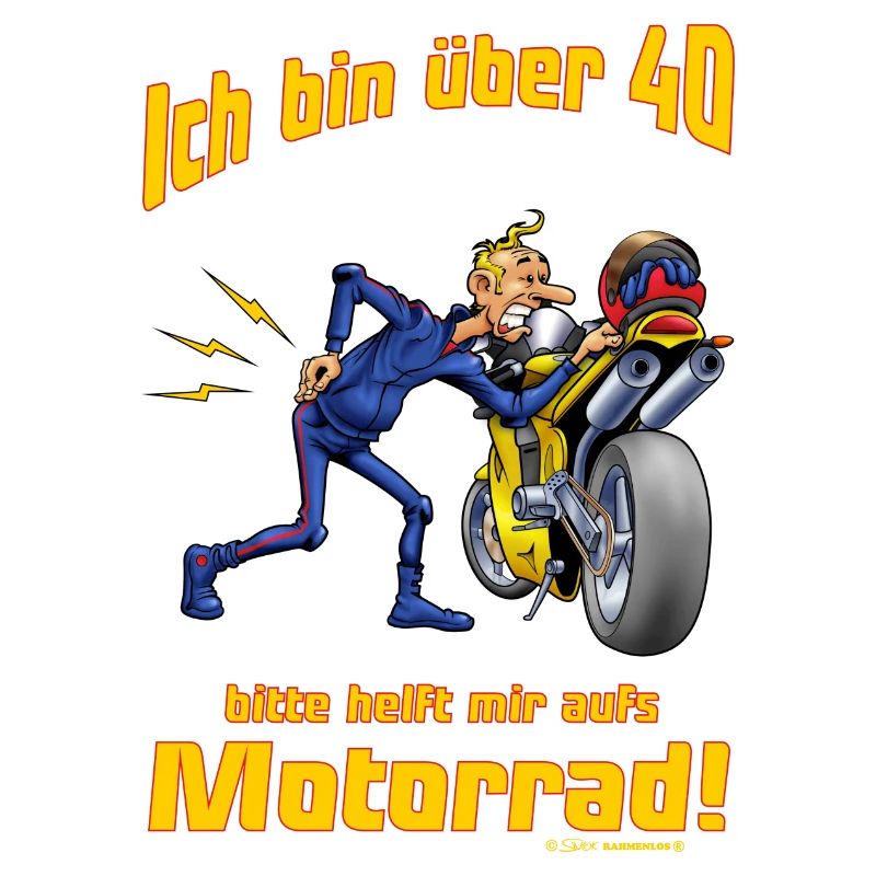 MD - Biker Shirt Design ich bin über 40 bitte