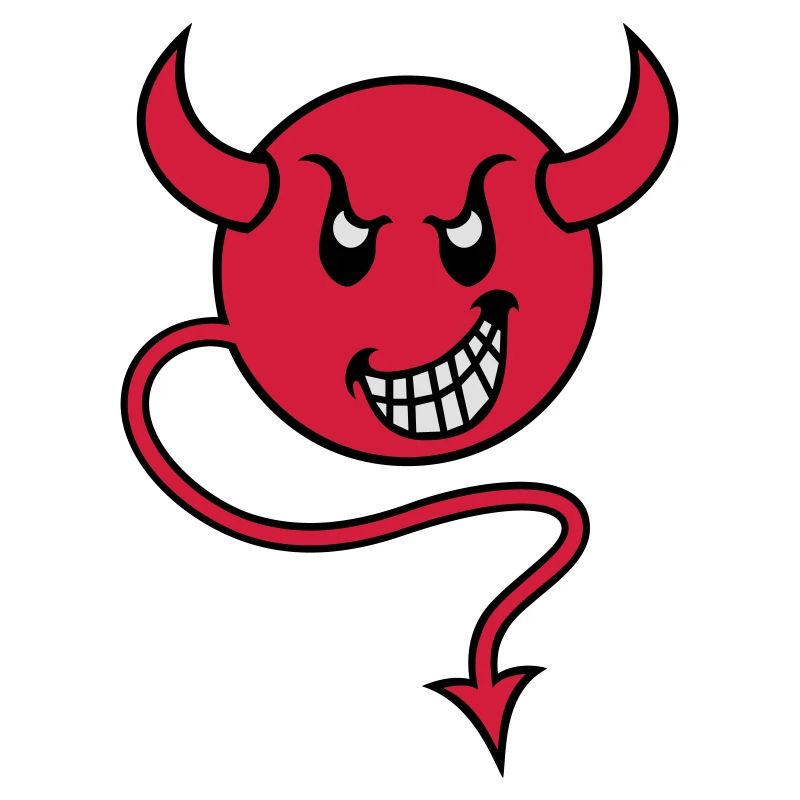 smilie devil red