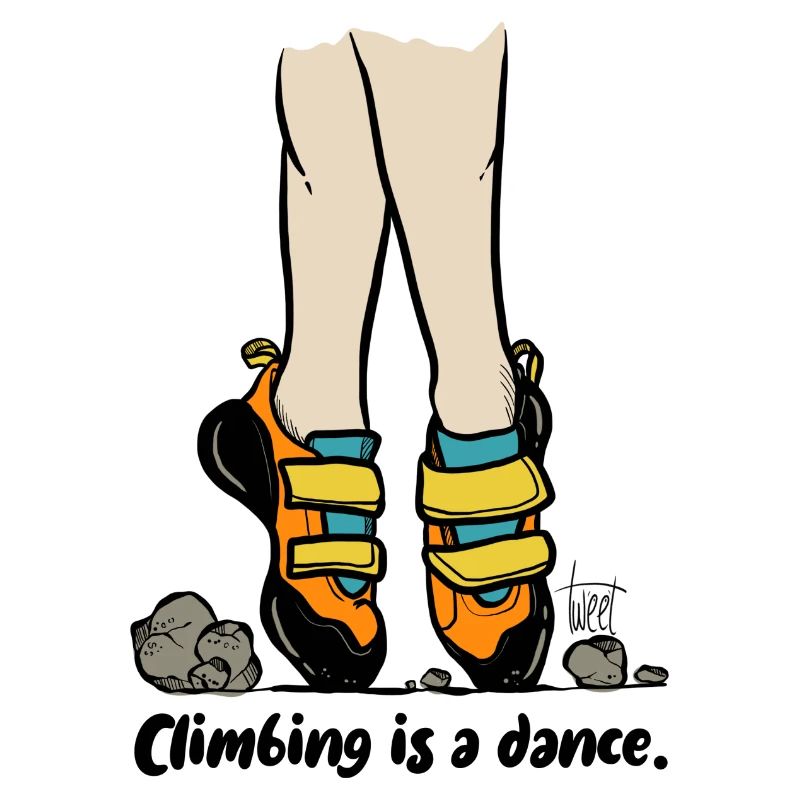 Climbing is a dance - colored