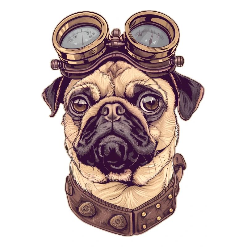 Steampunk Pug