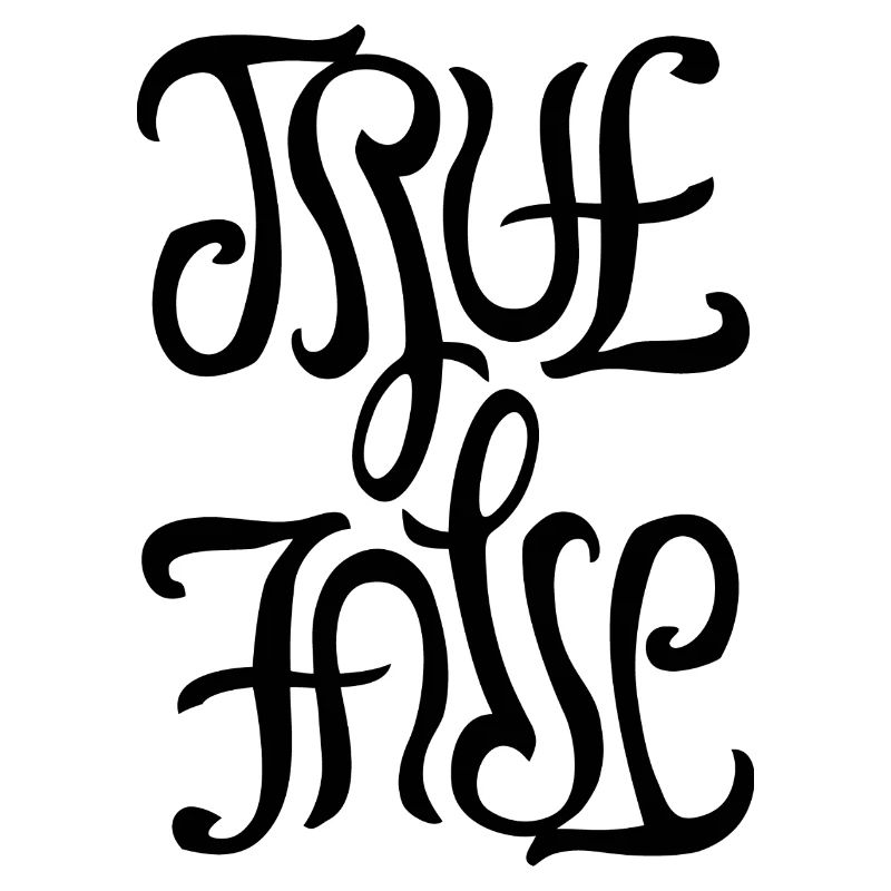 Ambigram for True/False
