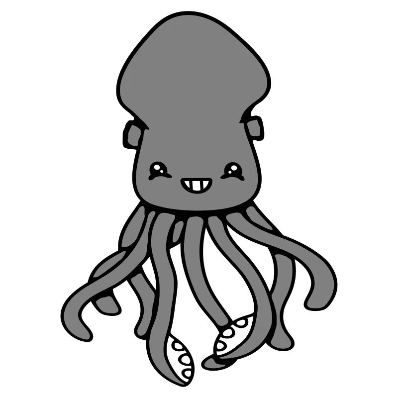 Octopus Octopus Octopus Squid Cute Giant Squid Funny
