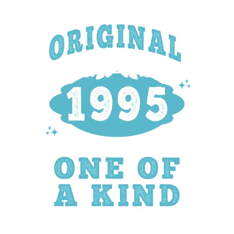 Original 1995 Vintage retro. Tshirt anniversaire 2