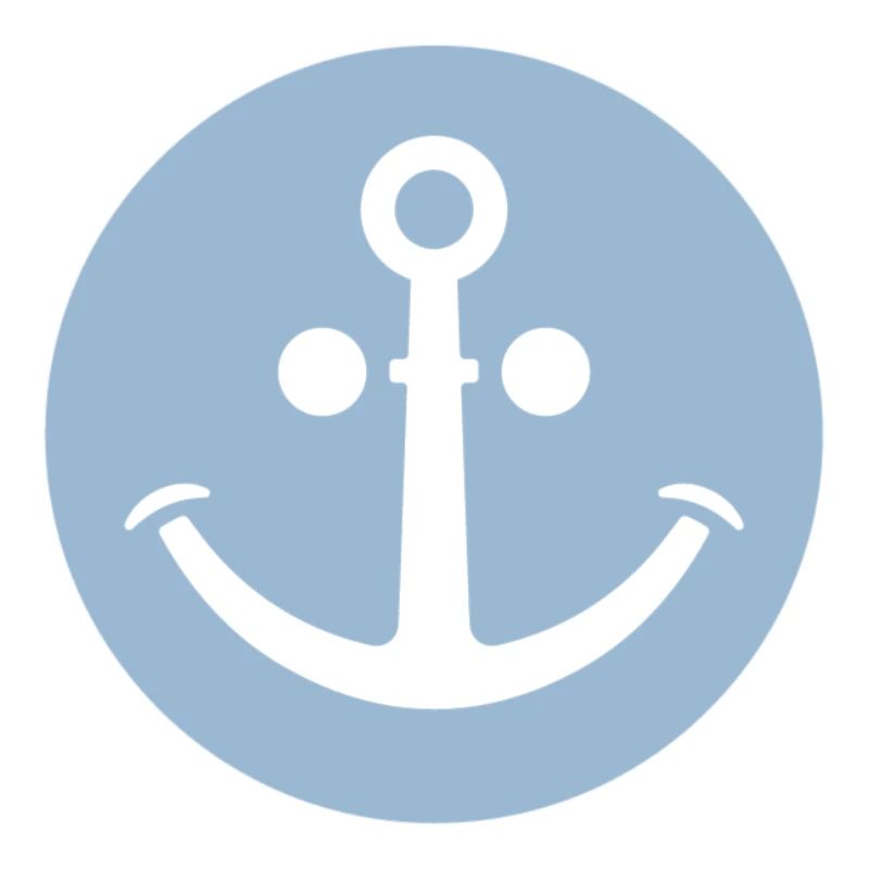 Fröhlicher Anker (hellblau)