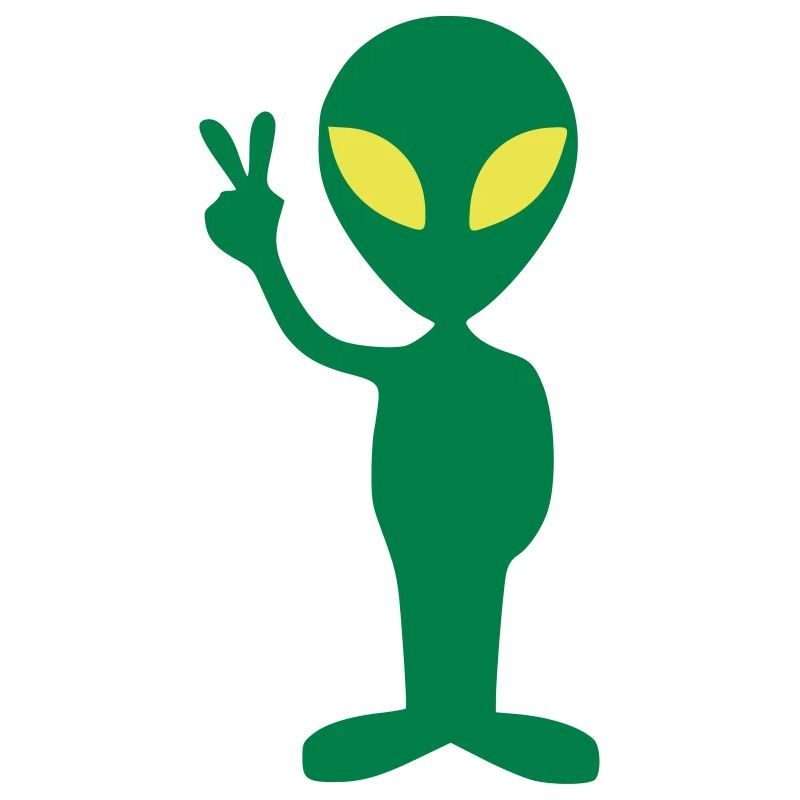 Alien Espace Idée cadeau alien Peace
