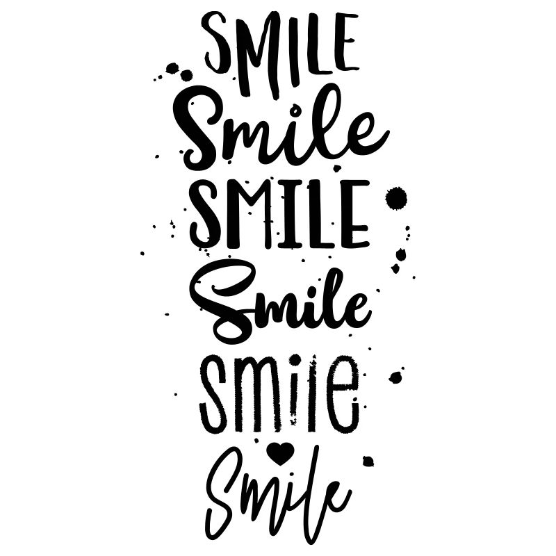 Souriez dans différents styles