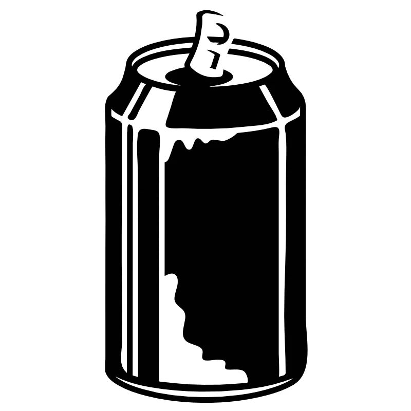 An open soda can