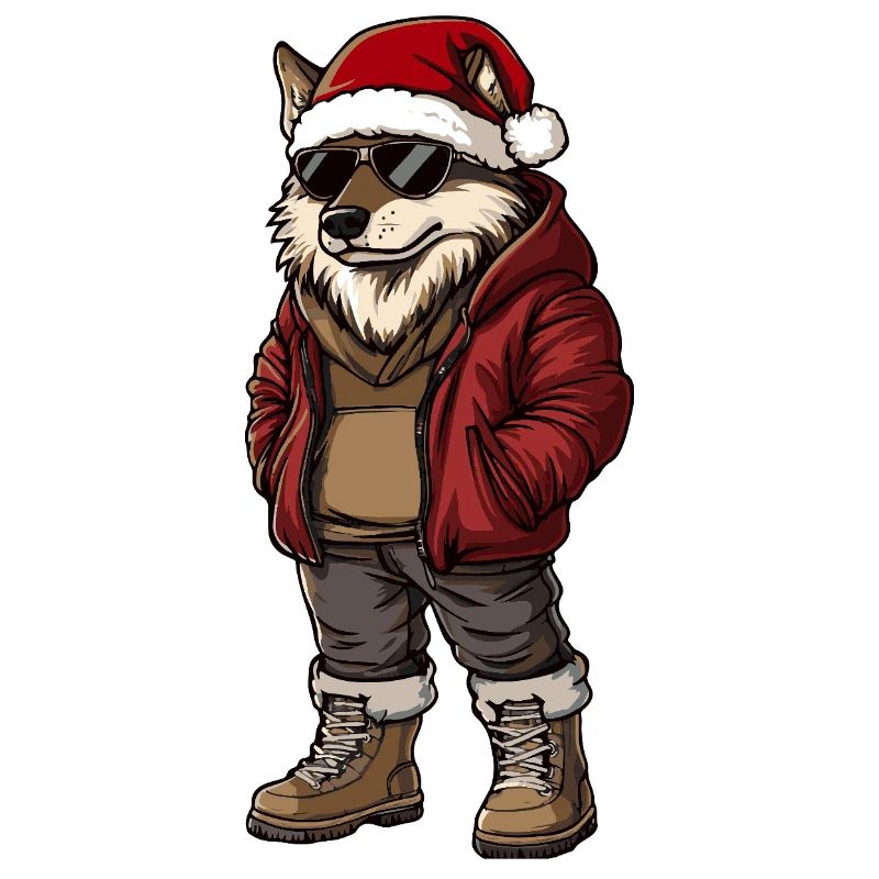 Wolf Christmas Winter