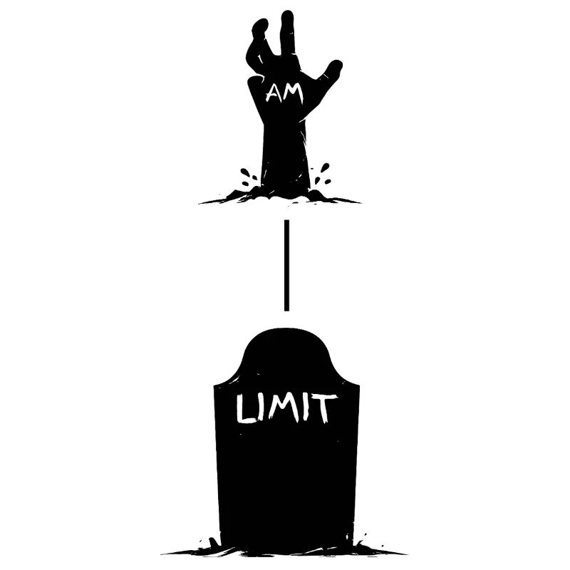 Hand rises from grave