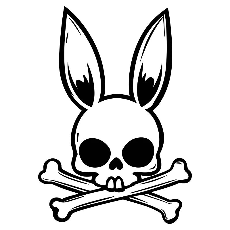 Lapin Crâne de Pâques Crâne