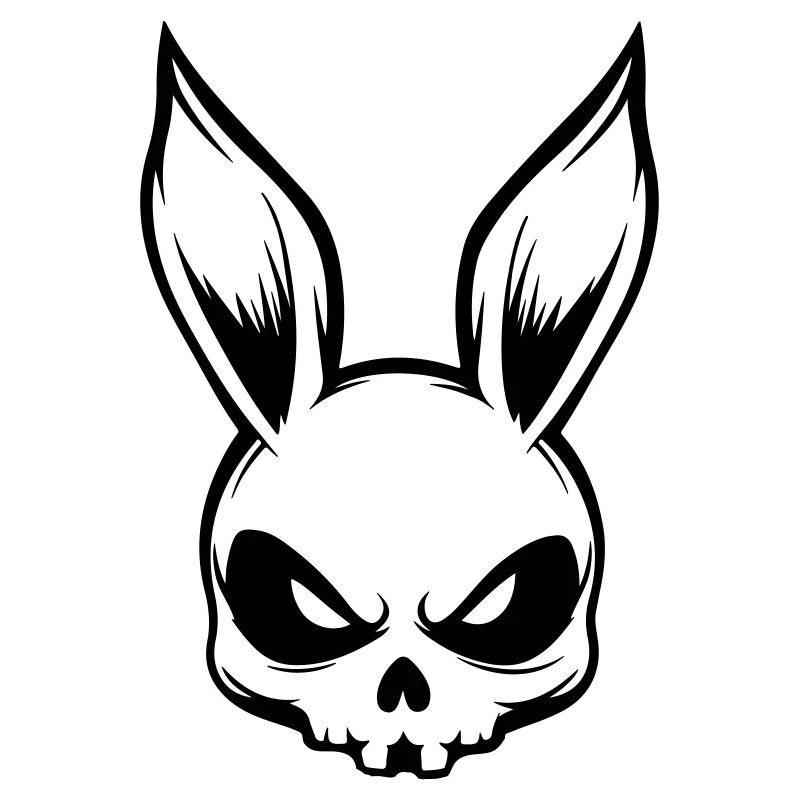 Bunny Skeleton Skull