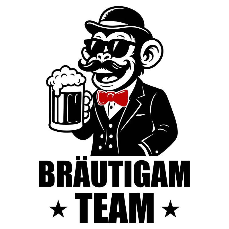 Équipe de marié Monkey