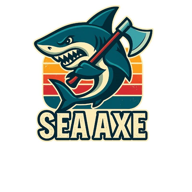 conception de hache de mer de requin