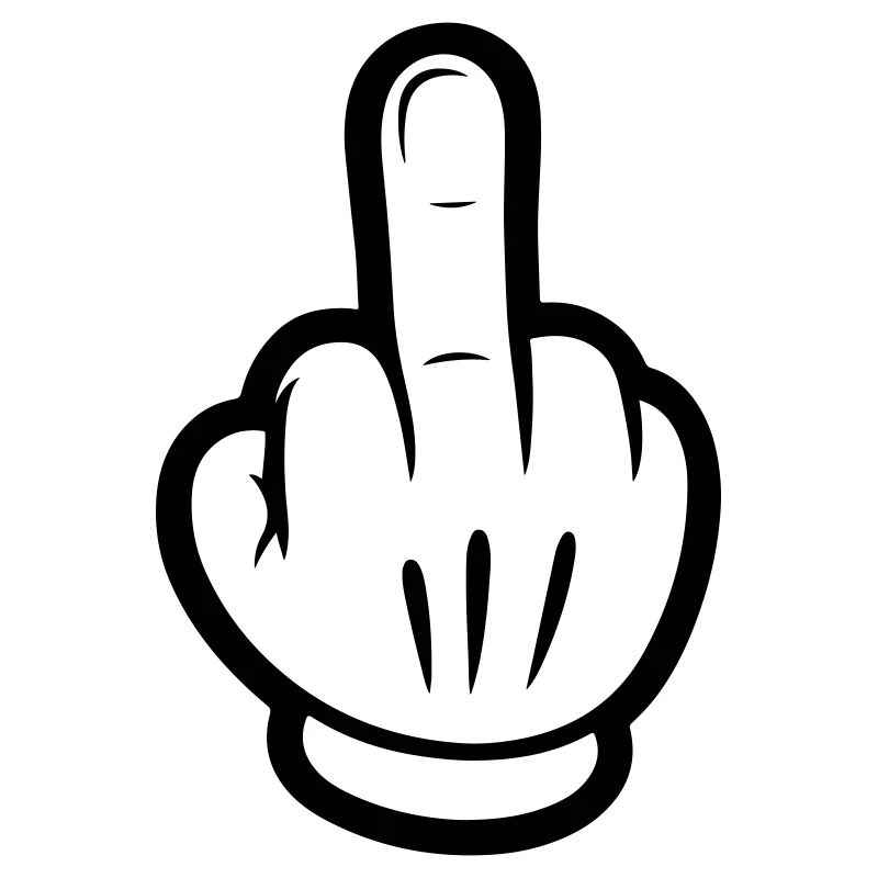 Middle Finger Comic Hand