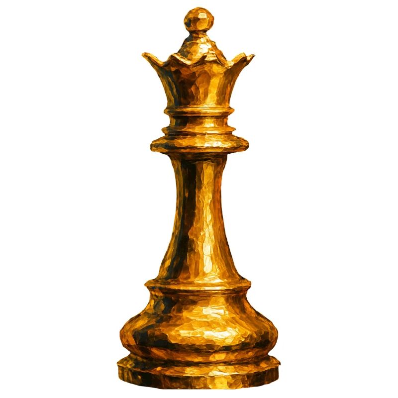 La Dame d'Or : Puissance Absolue Échecs