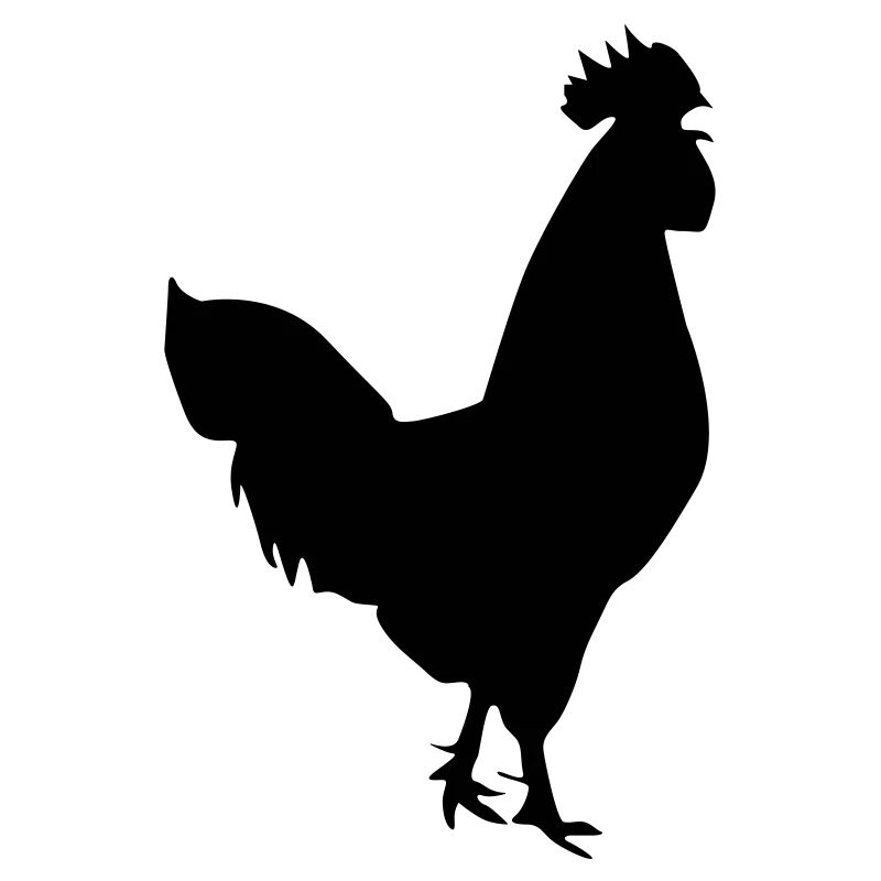 rooster silhouette design