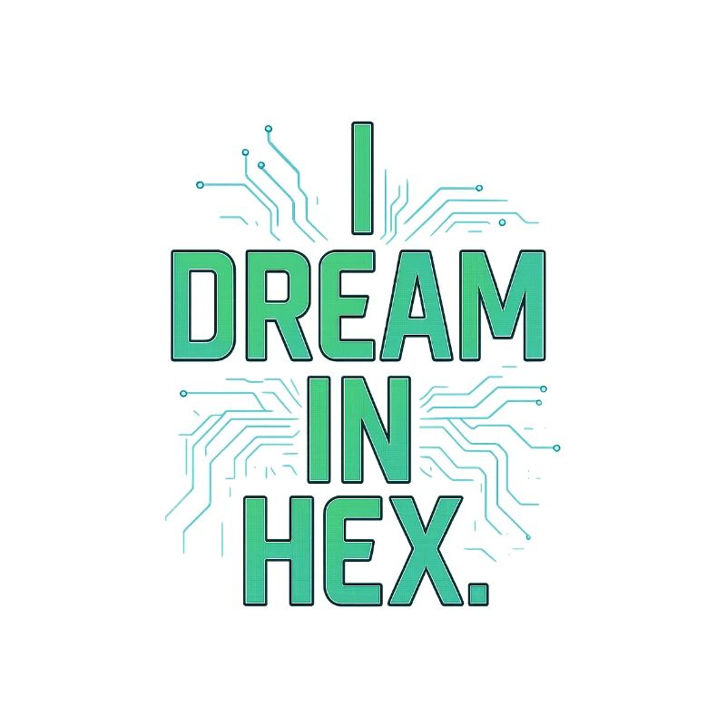 I Dream in Hex – Nerdy Coder T-Shirt for Devs