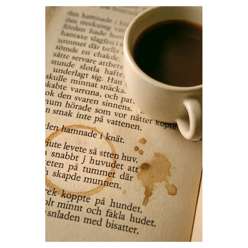 Book and coffee