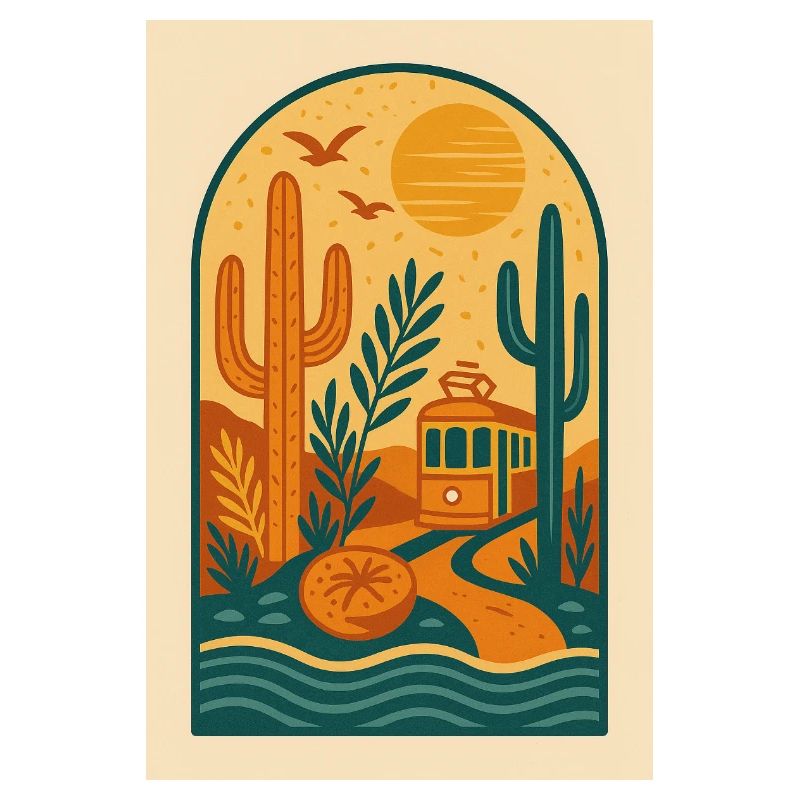 Desert drift – Tramway rétro dans les dunes