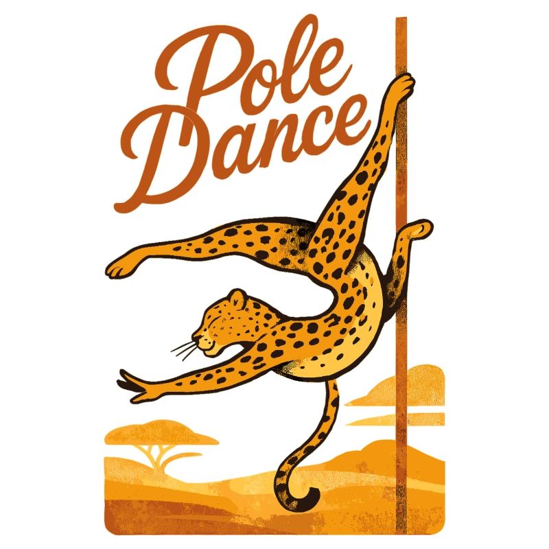 Pole dance Léopard Pole Dancer Cadeau