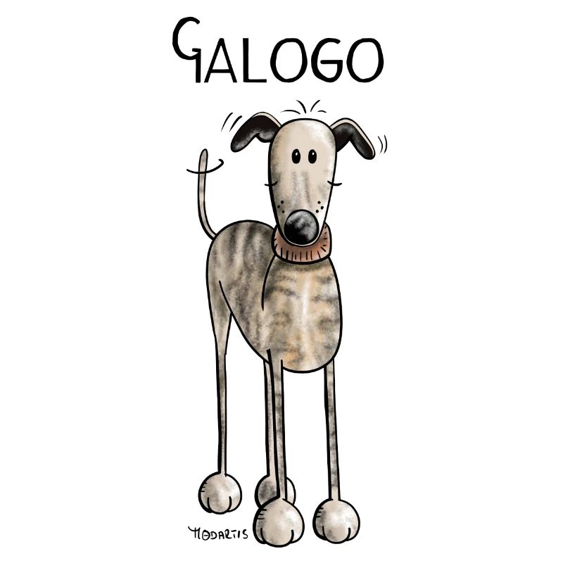 Galgo Espanol - Dog - Comic - Hund