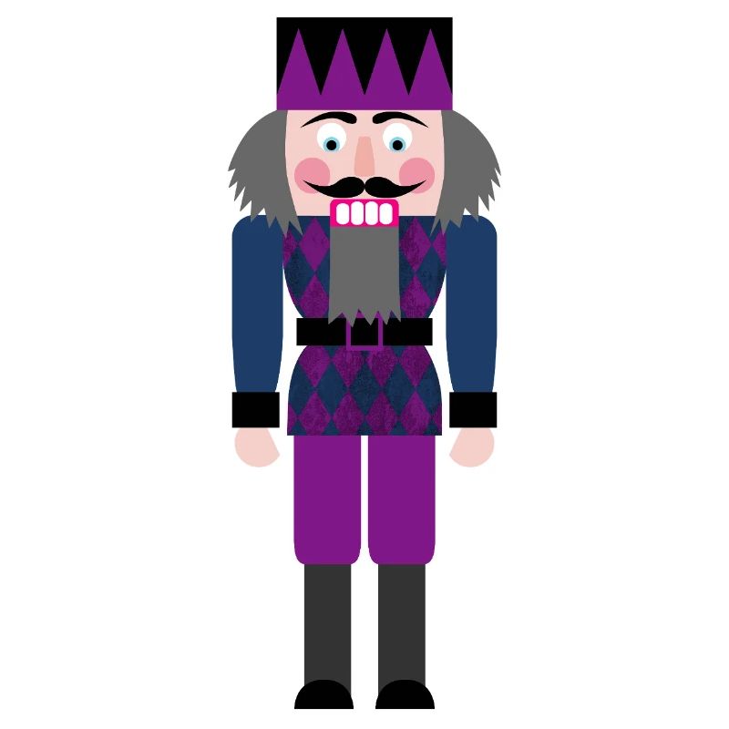 Nutcracker Diamond Rhombs Pattern Christmas Xmas