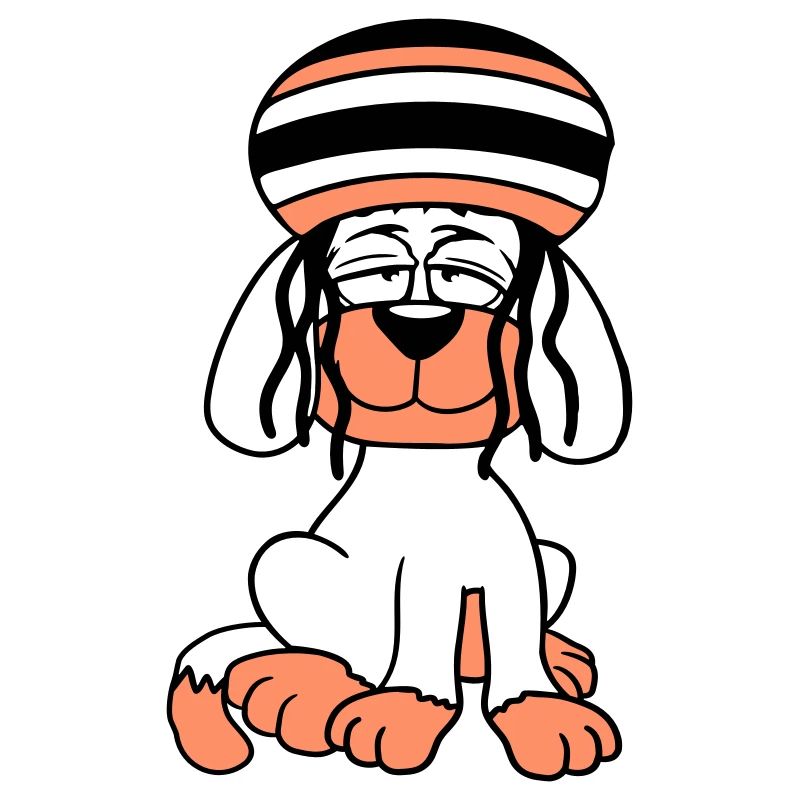 Chien Reggae Dreadlocks Chapeau Chill Décontracté Cool