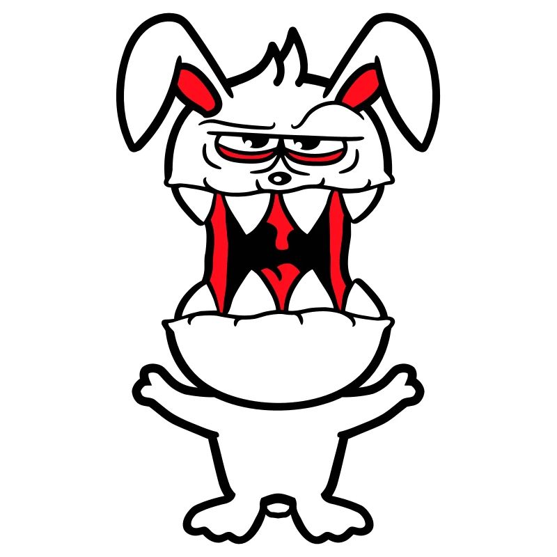 Bunny Monster Evil Cool Halloween Horror