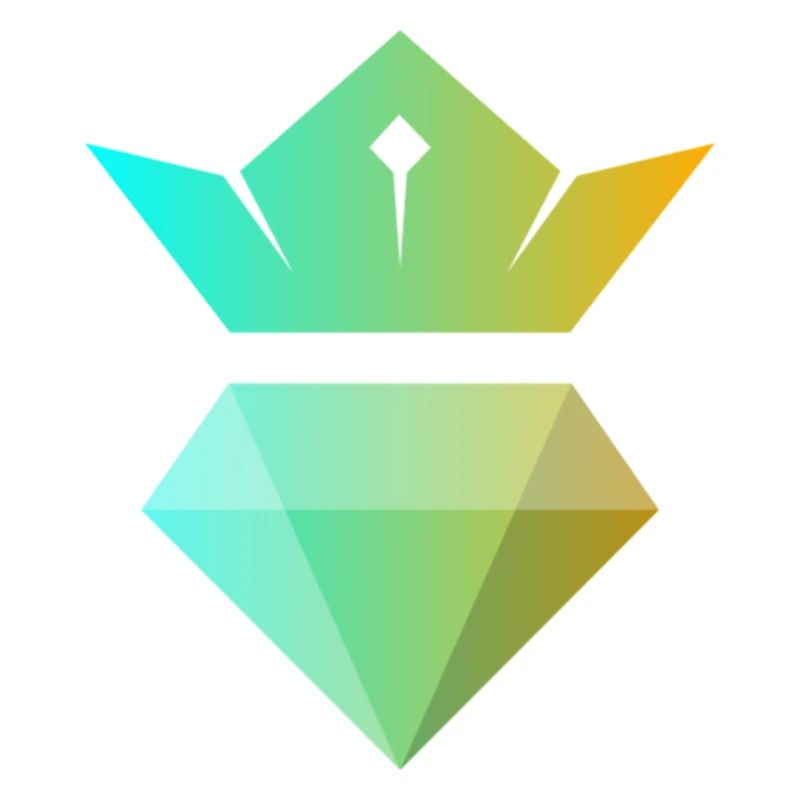 Gradient crown over diamond