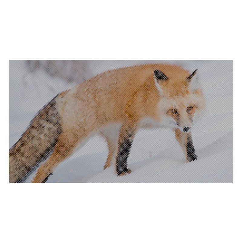 Snow Fox Pixel Art