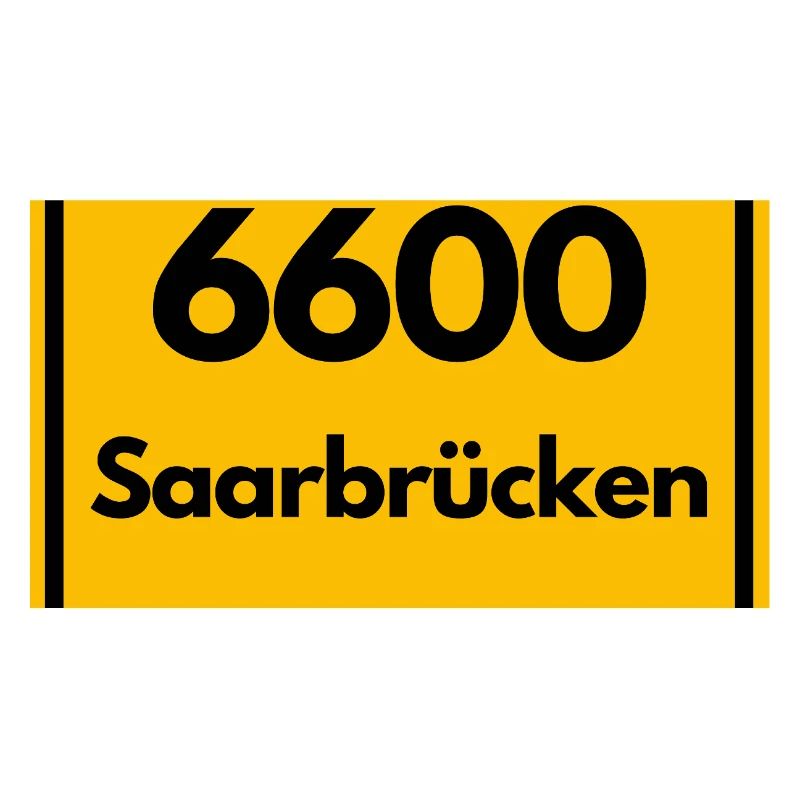 OLD POSTCODE POSTCODE RETRO 6600 SAARBRÜCKEN SAAR