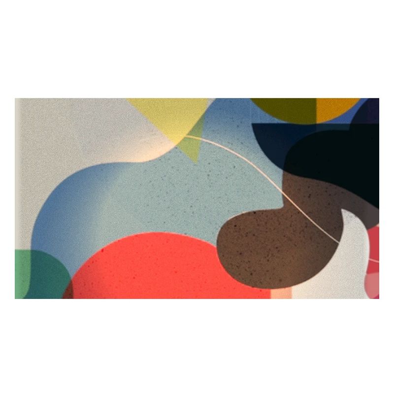 Composition de formes de couleurs abstraites