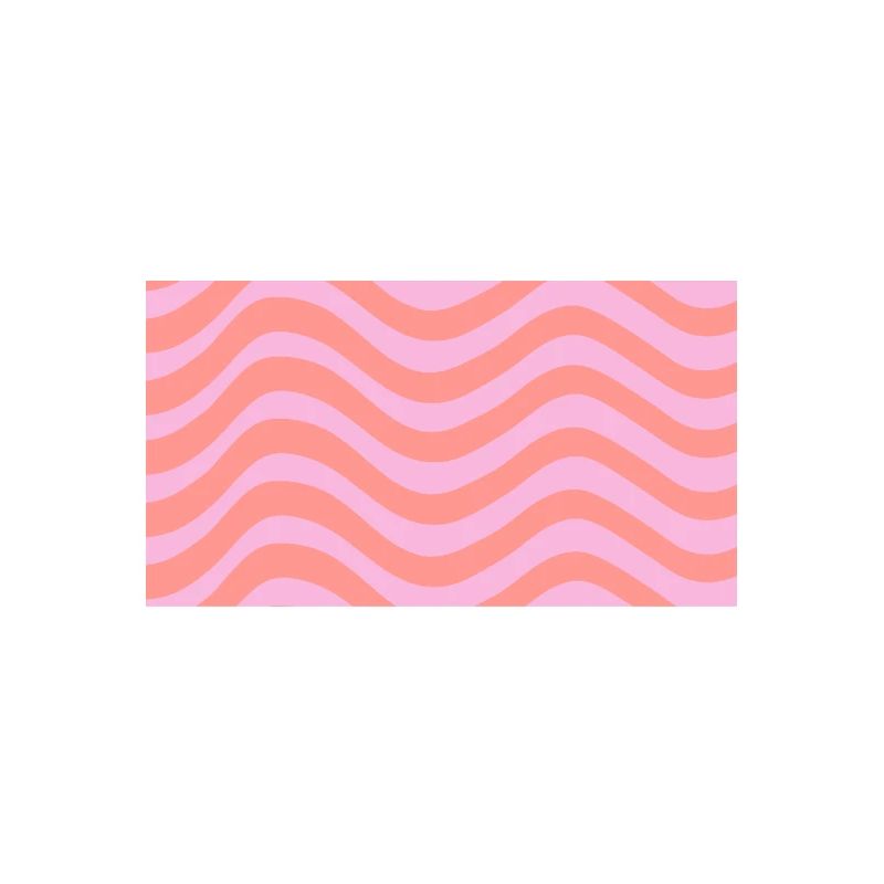 Stripe Wave Pattern - Pink Customizable