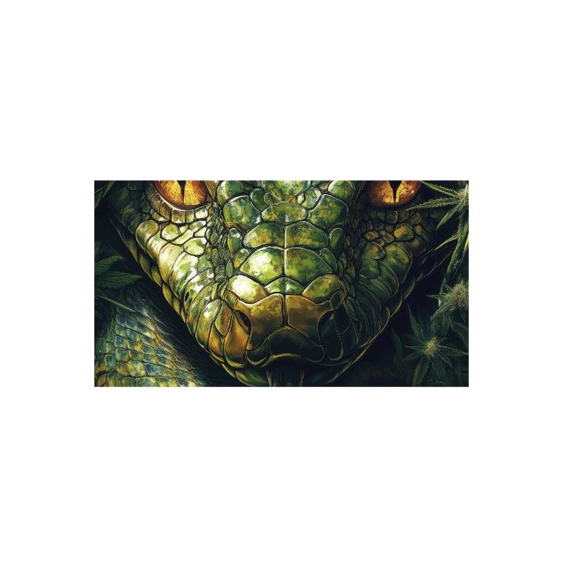 Snake Eye with Leaf Pattern