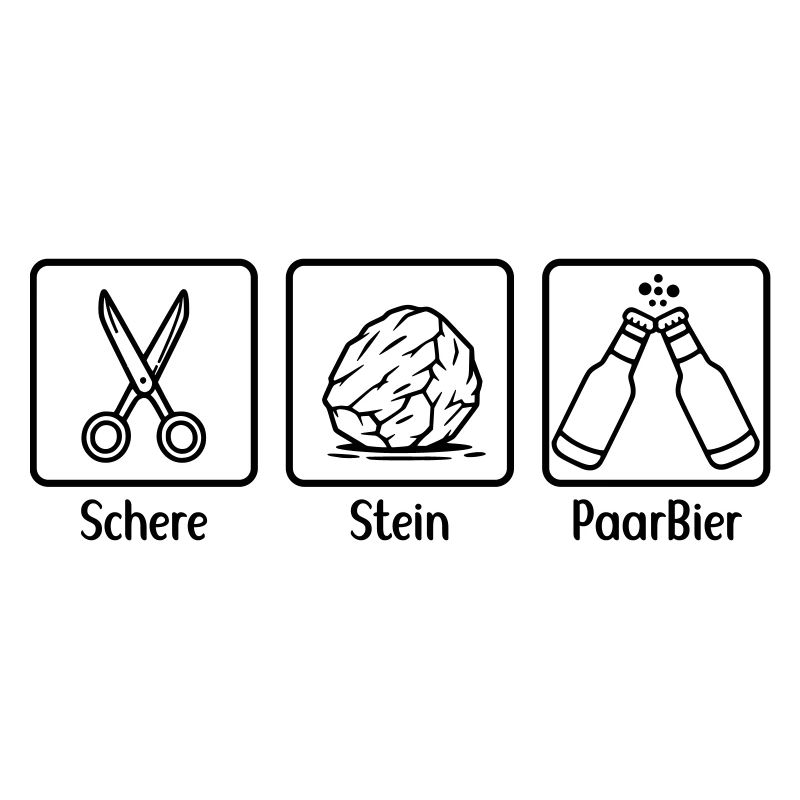 Ciseaux Papier Pierre - Paire de Bières