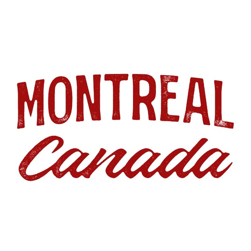 Montreal Canada Vintage Script