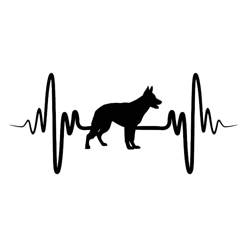 German Shepherd ECG Heartline