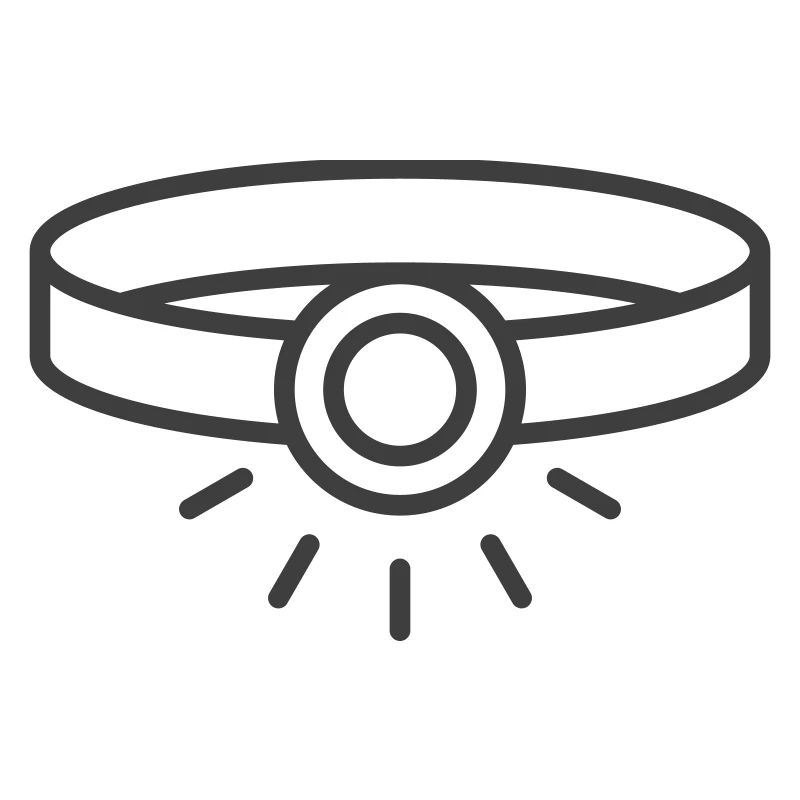 Headlamp Line Icon