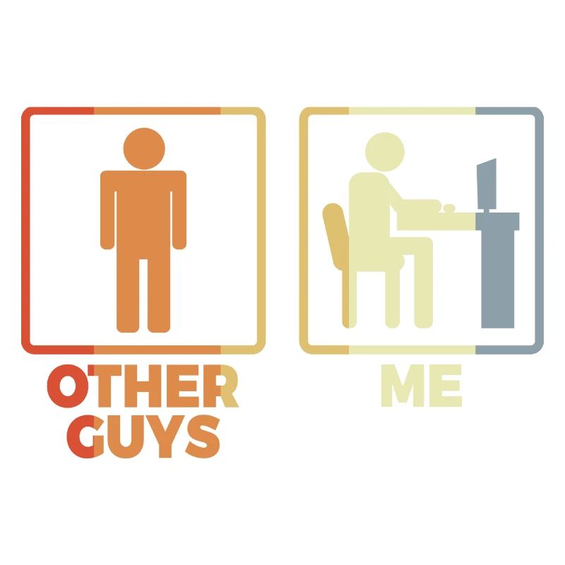 Programmer stick figure