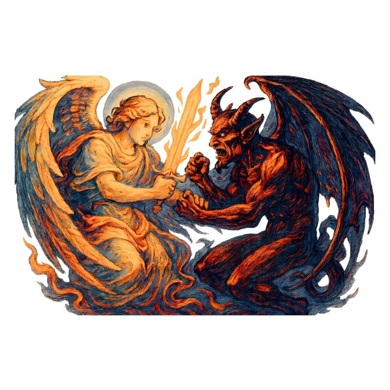 Archange céleste vs Bête infernale