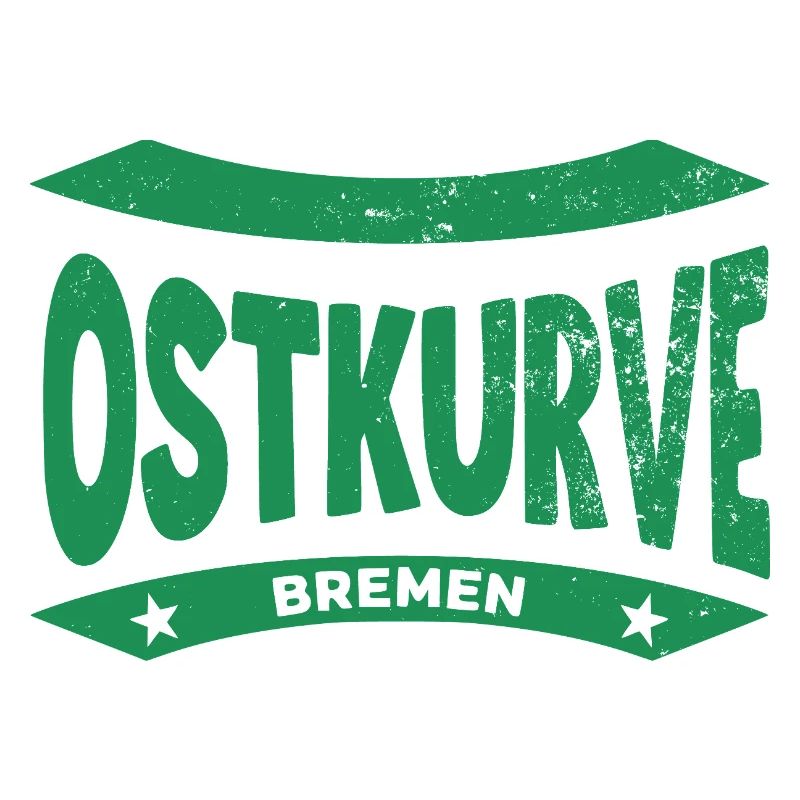 Sweat à capuche Brême Stadium Ostkurve, vert-blanc FOREVER