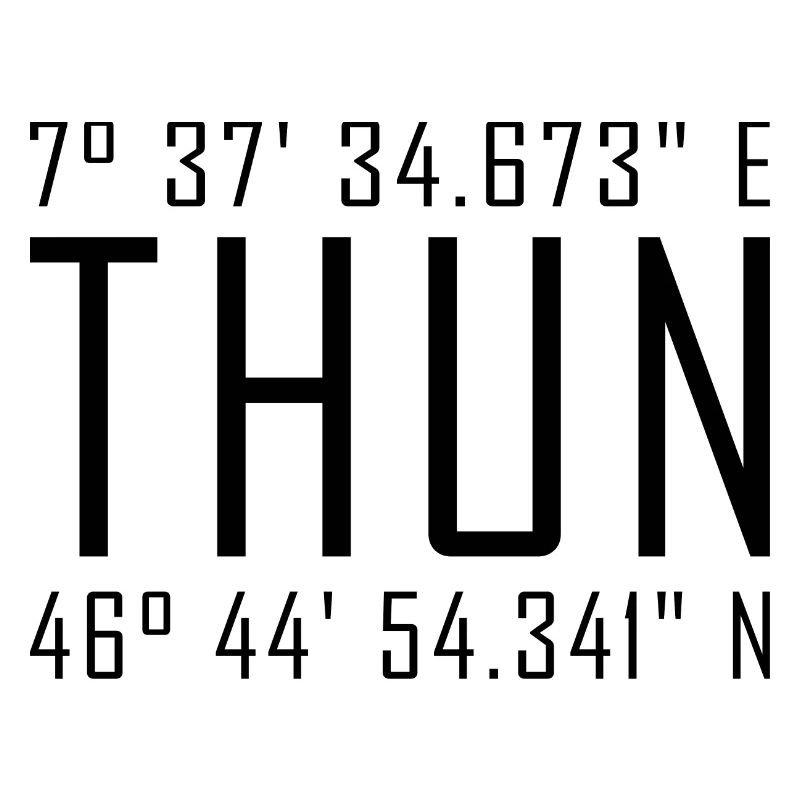 Thun Coordinates – Typography with Local Reference Besch