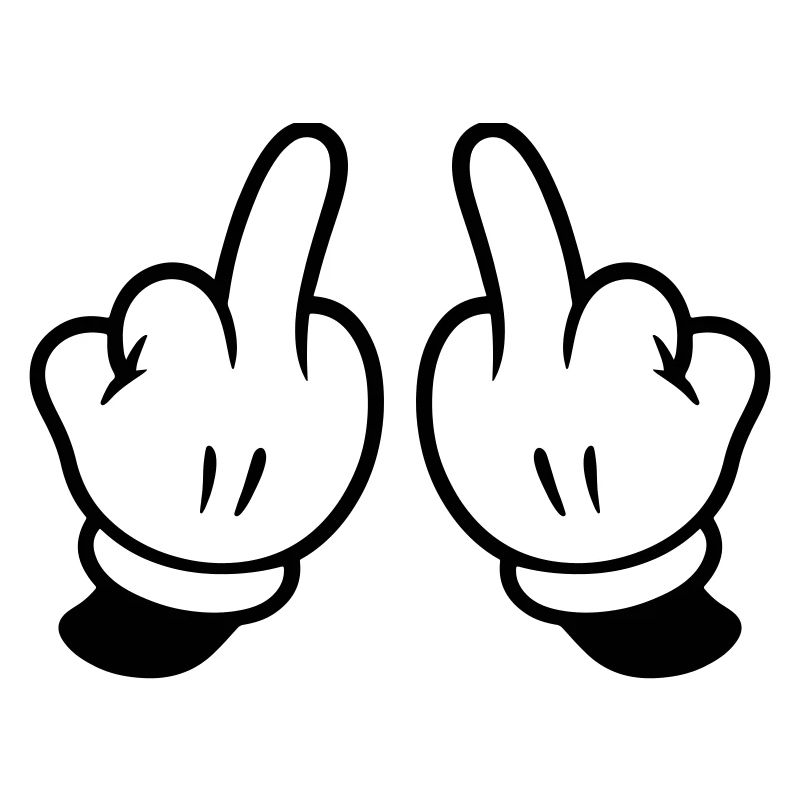 Mittelfinger Hand Frech