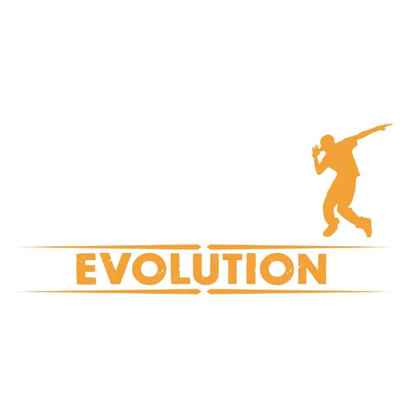 HipHop break dance evolution - orange/white