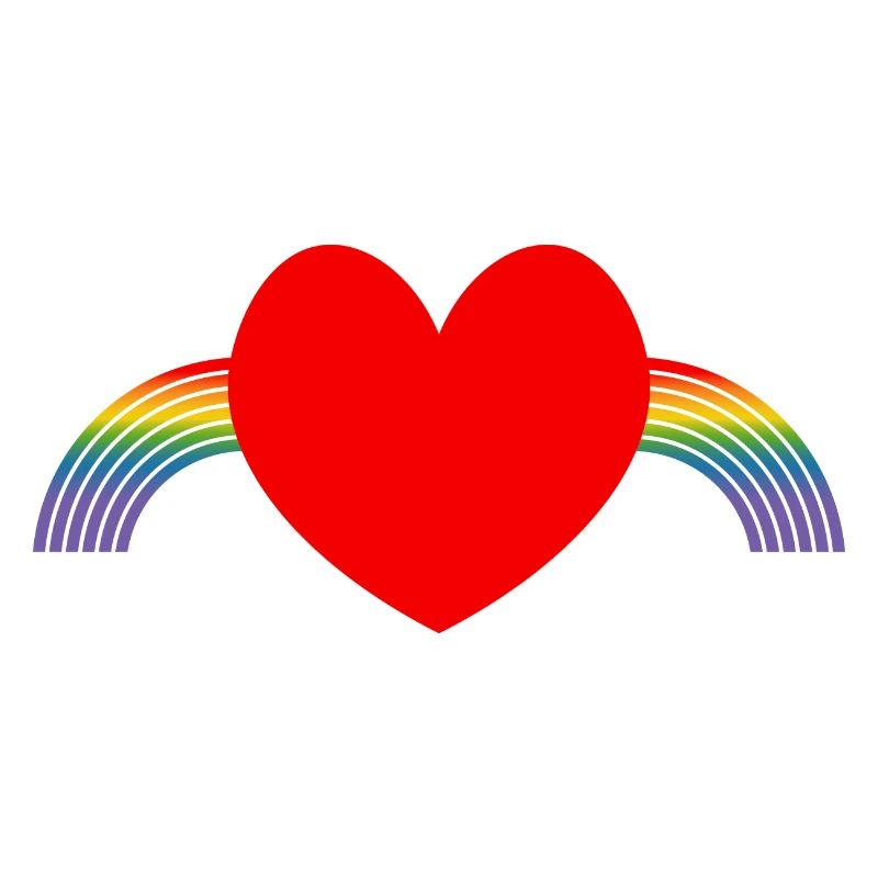 Regenbogen pride herz