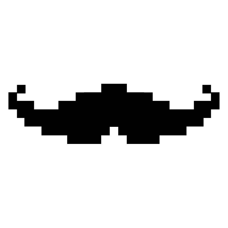 Schnurrbart pixel geek