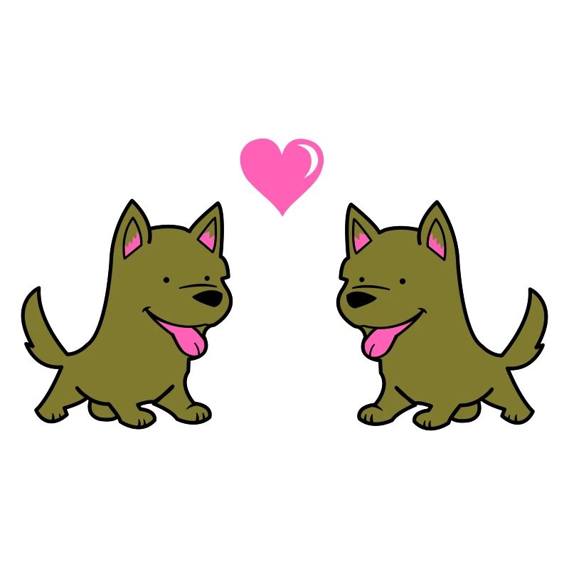 Amour comique de chien